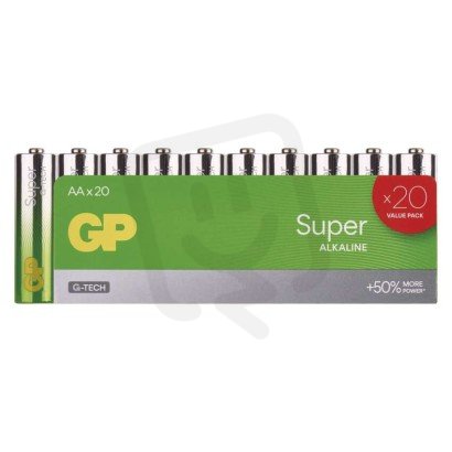 Alkalická baterie GP Super AA (LR6) B0120L