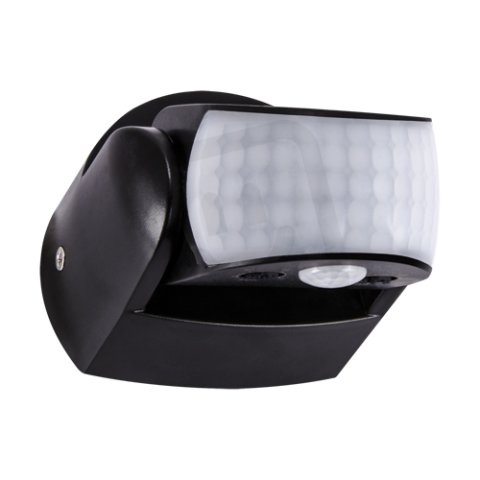 Pohybové čidlo PATROL 180°/360° 2xPIR IP65 černá IDEUS 03925