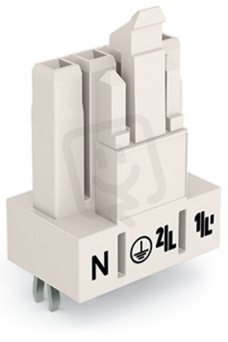 Zásuvka na desky plošných spojů rovné provedení 4pól. bílá WAGO 890-824