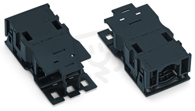 Pouzdra s odlehčením tahu 3pól. se zajišťovací sponou černá WAGO 770-503/038-000