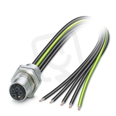 Přístrojový konektor zezadu stěny SACC-DSI-M12FSK-4PE-M16XL/0,5X 1238539