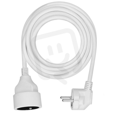 1z prodlužovací přívod - spojka, 5m, 3 x 1mm2, bílá SOLIGHT PS04