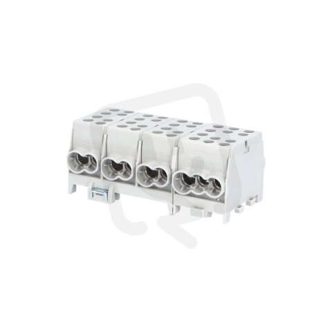 Svorkovnice rozbočovací HLAK 35-4/10 GR-S 125A 4pól. AL/CU IP20 4xŠ na DIN