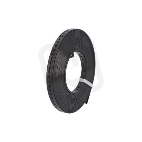 Montážní páska MP 17x0 75mm kovová (pozink.) + poplastovaná perforovaná 10m