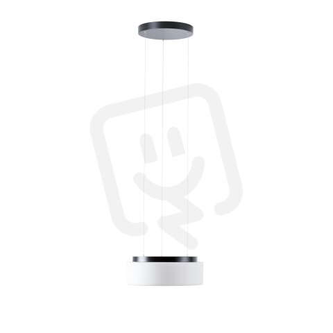 Závěsné LED svítidlo se skleněným stínidlem OSMONT ERIS LE2 13W IP40 3K černá