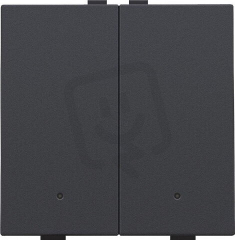 NHC 2násobný ovladač s LED + snímač teploty ANTHRACITE COATED NIKO 122-52202
