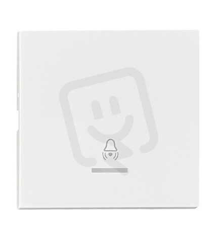Kryt spínačů a ovladačů s průhledem, symbol zvonek, bílý SCHRACK EV102210--