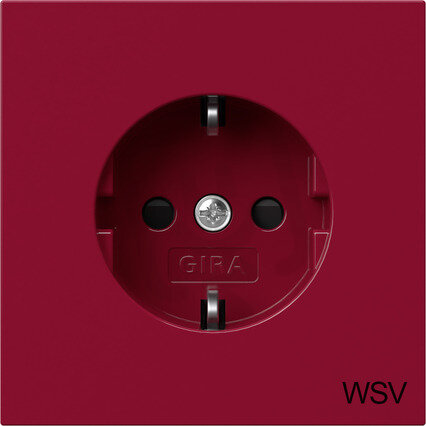SCHUKO SP oti.WSV F100 červená GIRA 4453708