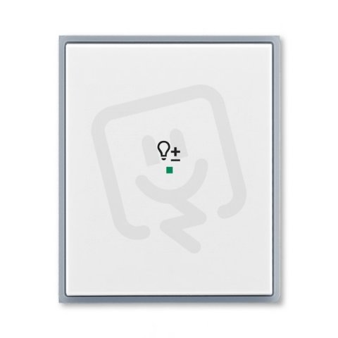 ABB Element Kryt 1násobný symbol stmívání bílá/ledová šedá 6220E-A01004 04