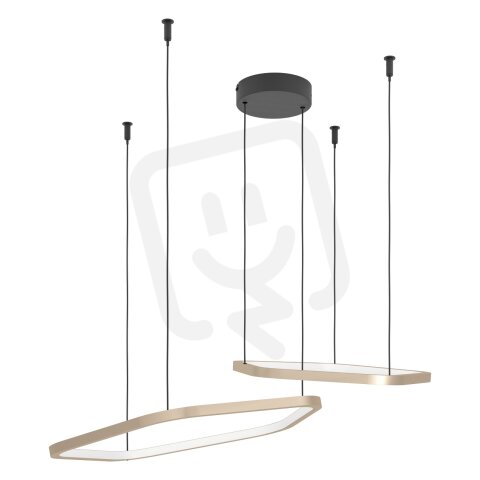 Závěsné svítidlo ESTRELLA LED-CCT 30W IP20 matný bronz/černá EGLO 390507