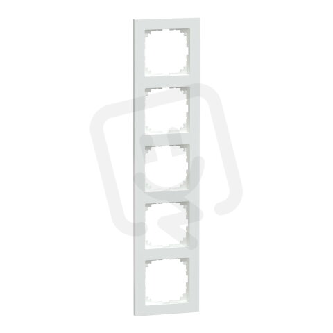 Rámeček Merten M-Pure, pětinásobný, active white, lesklý plast MEG4050-3625