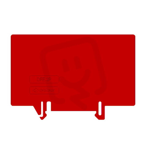 Oddělovací přepážka DFE.2P/R červená MOREK DFE04R