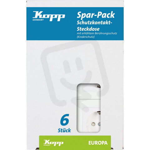 117913080 Profi-Pack: 6 Earthed socket o