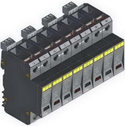 Přepěťová ochrana POm I 4 R LCF 120kA 280V/30kA, modulární, monoblok, B+C+D