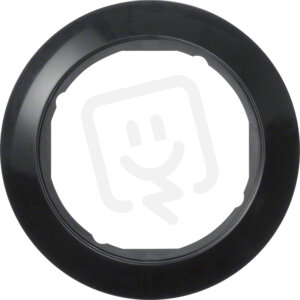 Rámeček pro záslepku O58mm, Serie 1930, černá, lesk HAGER WTD3191BG