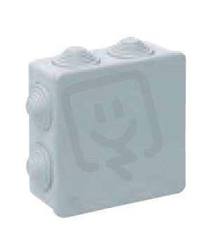 Instalační krabice 100x100x45mm s průchodkami SEZ-CZ 615
