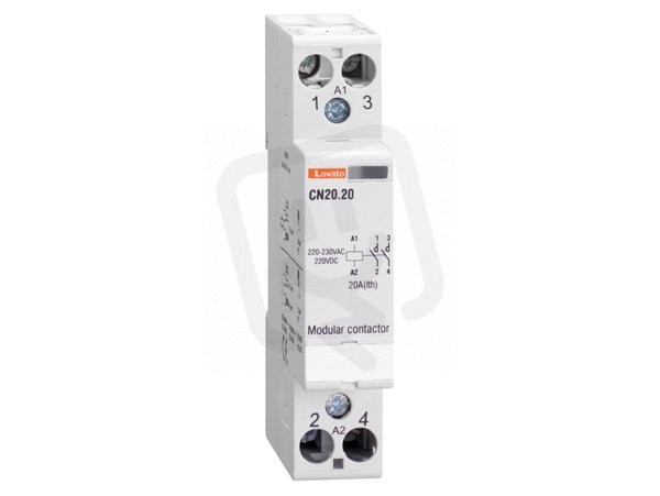 Lovato CN3211024 Instalační stykač 32A 1Z+1V 24V AC/DC