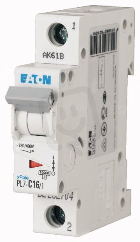Jistič PL7-C16/1, char C, 1-pólový, 10kA, 16A EATON 262704