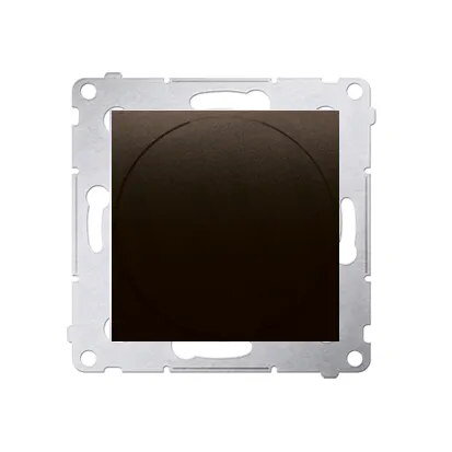Stmívač tlačítko-otočný, 20-500W, hnědá matná metalizované DS9T.01/46