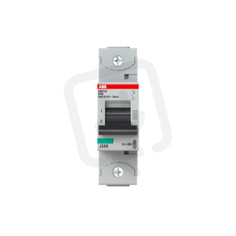 S801N-D40 jistič 1p char. D 40A s klecovou svorkou Icu 36kA ABB 2CCS891001R0401