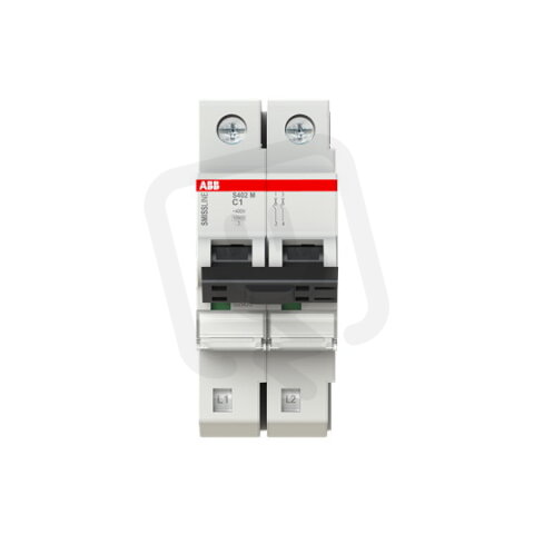 S402M-C1 Jistič 2 pólový char.C 1A Icn 10kA ABB 2CCS572001R0014