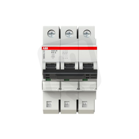 S403M-K0.5 Jistič 3p char.K 0,5A 50kA 240/415V ABB 2CCS573001R0157