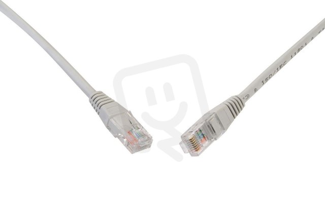 Patch kabel CAT5E UTP PVC 3m šedý non-snag-proof C5E-155GY-3MB SOLARIX 28310309