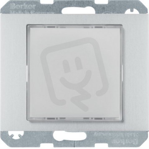 Signalizační LED bílá, K.5, alu mat., lak. BERKER 29537003