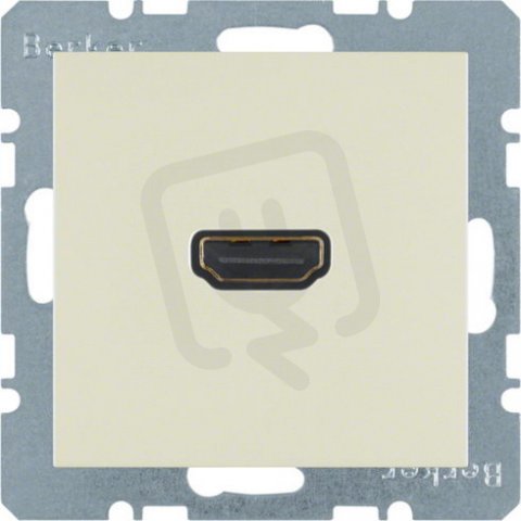 Zásuvka, HDMI, S.1, krémová, lesk BERKER 3315428982