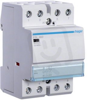 Stykač 63A, 4S, 12V AC HAGER ESL463