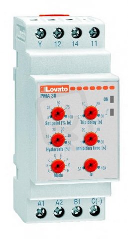 Lovato PMA30240 Ochranné relé Min. nebo max.proud 24÷240VAC/DC