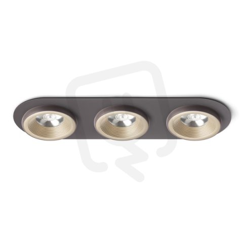 SHARM R III zápustná černá měď/měď 230V LED 3x10W 24° 3000K RENDL R13248
