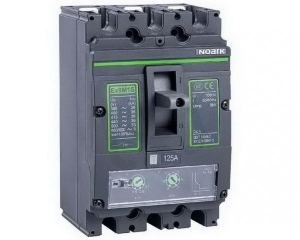 Kompaktní jistič NOARK 111864 EX9M1H TM AC MCCB, velikost M1, 100kA, 80A, 3P