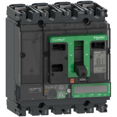 Jistič ComPacT NSX250H 70kA AC 4P4D 100A 7.2E SCHNEIDER C25H47E100
