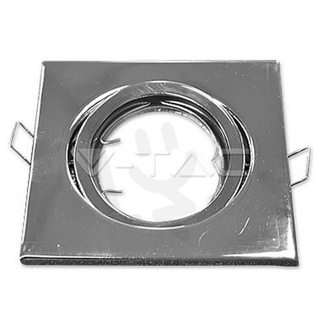 GU10 Housing Square Chrome,  VT-7227