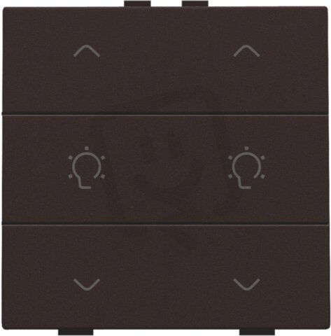 NHC 6násobný ovladač 2x stmívání -DARK BROWN NIKO 124-51046