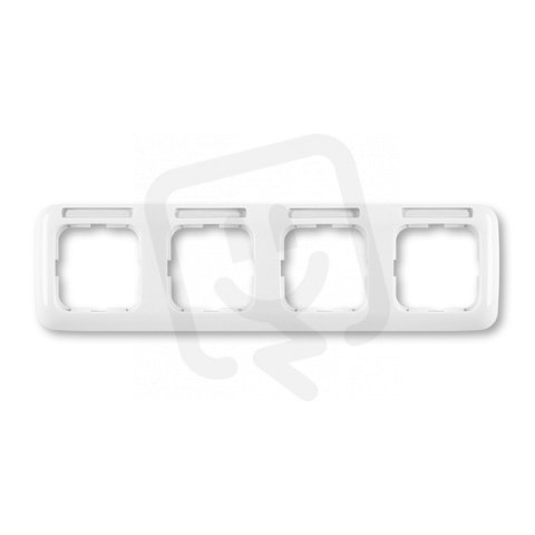 ABB REFLEX Čtyřámeček s popisovým polem vodorovný alpská bílá 1734 NS-214