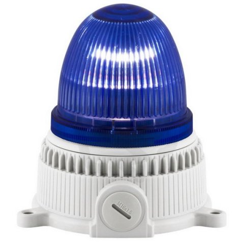 Modul optický OVOLUX STEADY 12/240V ACDC IP65 M16 modrá s trvalým svitem 30031
