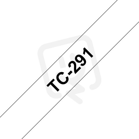 Páska BROTHER TC-291 bílá/černá (9mm)