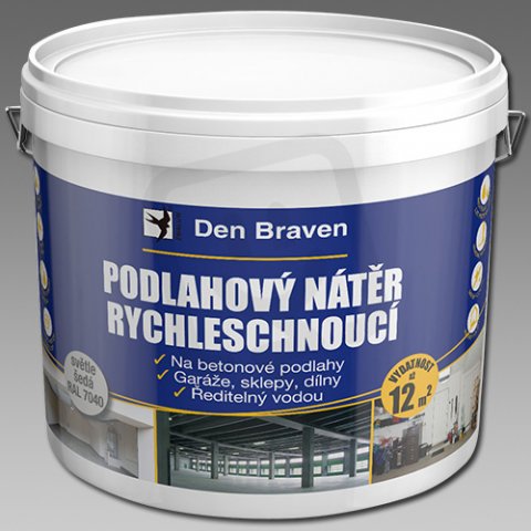 DenBraven T7000 Podlahový nátěr RYCHLESCHNOUCÍ šedý RAL