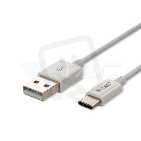 1M Type C USB cable 1.0A TPE, Silver ser