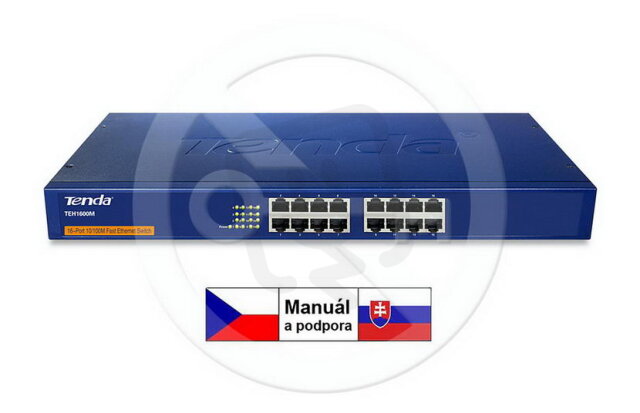 TEH1600M 16-portový Fast Ethernet Switch