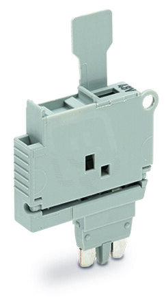 Pojistkový modul, se sponkou, pro pojistkovou vložku G 5x20 mm, šedá