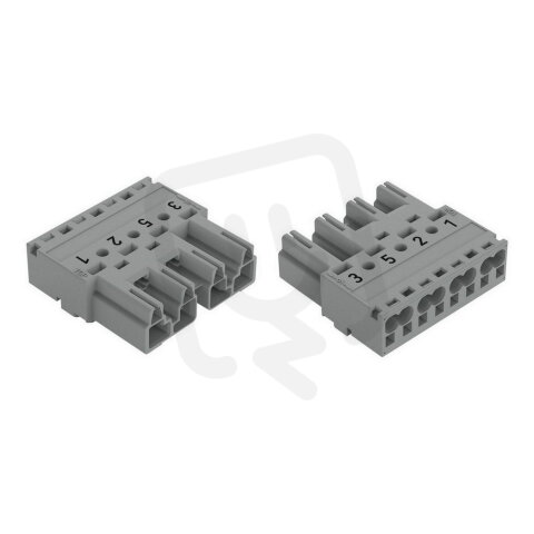 Zástrčka 4pól. Kód. B šedá WAGO 770-254/081-000