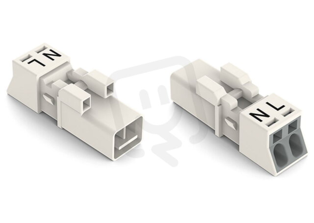 Zástrčka 2pól. Kód. A bílá WAGO 890-232