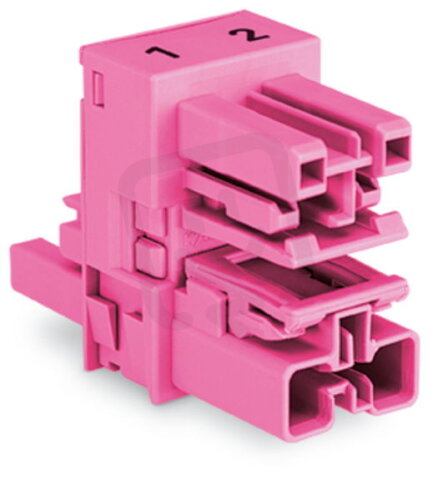 h-rozdělovač 2pól. Kód. B Růžová WAGO 770-1610