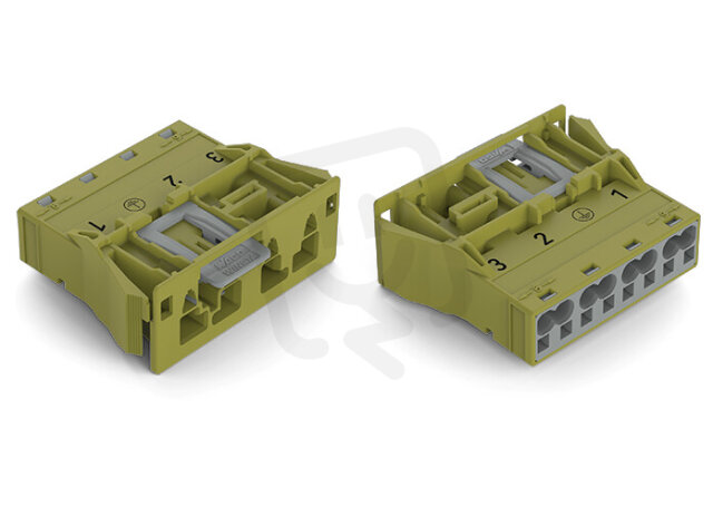 Zástrčka Snap-In 4pól. Kód. B světle zelená WAGO 770-774/073-000