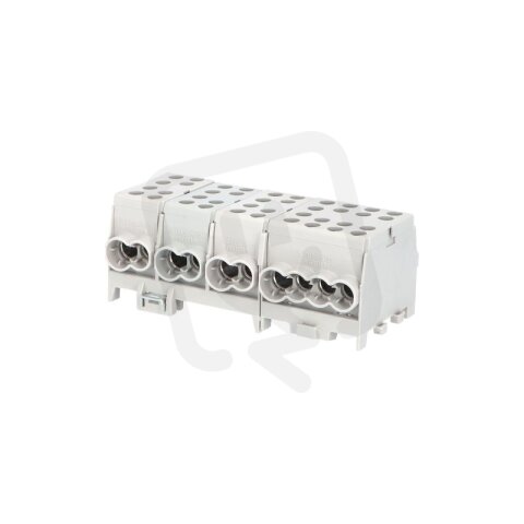 Svorkovnice rozbočovací HLAK 35-4/12 GR-S 125A 4pól. AL/CU IP20 4xŠ na DIN