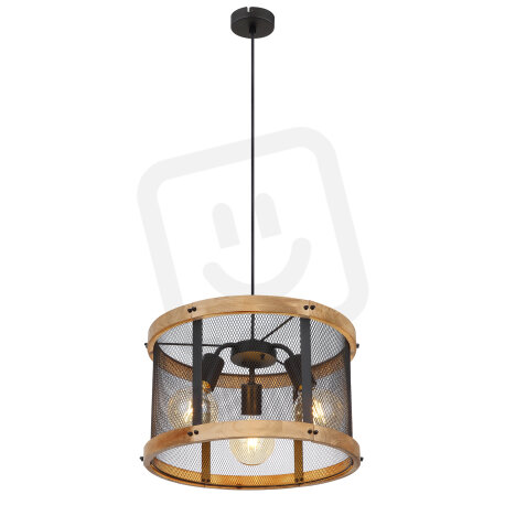 Závěsné svítidlo JEANIE černá 3x E27 40W 230V GLOBO 15661H1