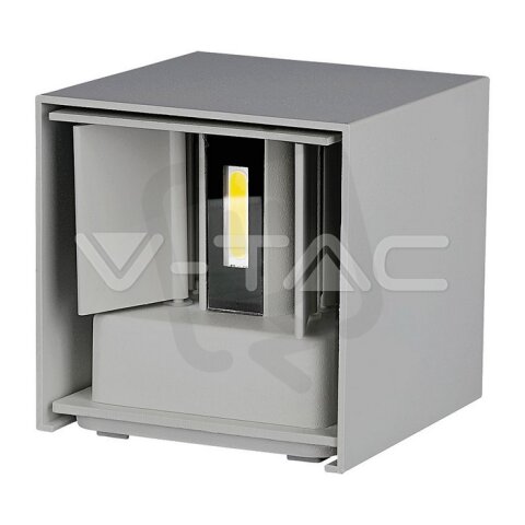 5W-WALL LAMP WITH BRIDGELUX CHIP 3000K GREY SQUARE V-TAC SKU217080